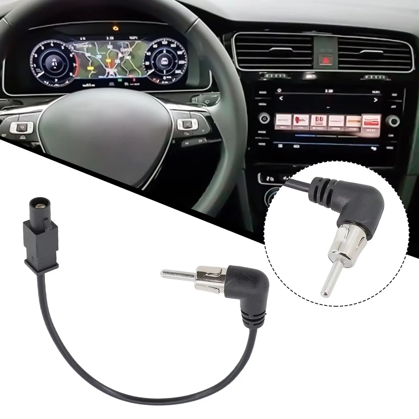 Antenna Adapter Car Radio Audio FM AM Antenna Adapter Car Accessories an Head Unit Audio FM AM Antenna Adapter