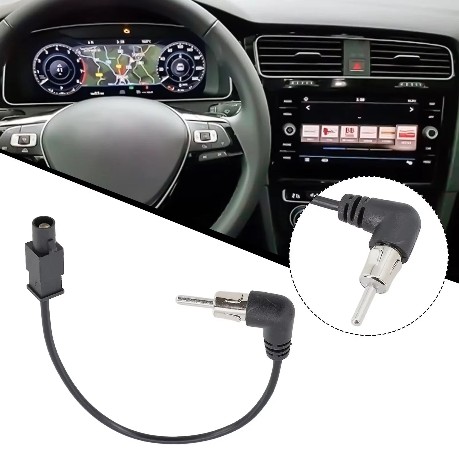 Antenna Adapter Car Radio Audio FM AM Antenna Adapter Car Accessories an Head Unit Audio FM AM Antenna Adapter