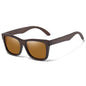 Natural Bamboo Wooden Sunglasses Handmade Polarized Glasses Mirror Coating Lenses Eyewear with Gift Box