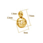 10Pcs Stainless Steel Spacer Beads Pendant Charms Clasps Gold Color Bail Beads for DIY Jewelry Making Findings Hole 2-4Mm Beads