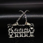 Stainless Steel Necklace Mama Family Necklaces Silver Color Love Boy Girl Pendant Jewelry Women Christmas Gift 355