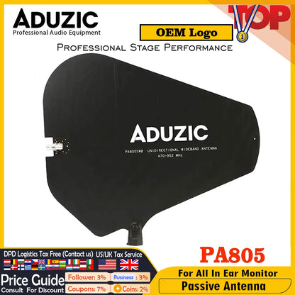 ADUIZC Antenna PA805 Antena Passive for IEM Wireless in Ear Monitor System Passive Antenna RF Signal Amplifier Combiner