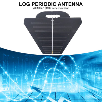 High Gain Log Periodic Antenna Ultra Wideband Broadband EMC Spectrum Analyzer Antenna Module