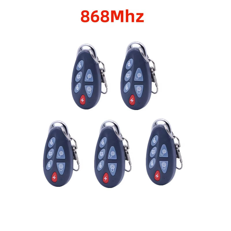 433Mhz or 868Mhz PB-403R Remote Control Arm Disarm Home Arm SOS 6 Key Function Wireless Alarm Remote Keyfob