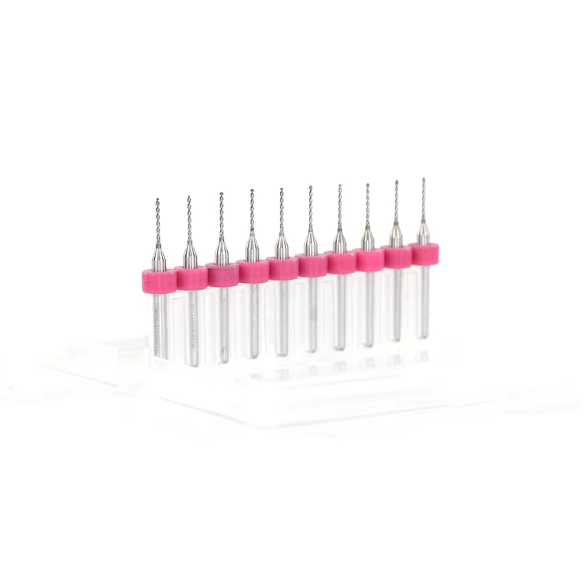 0.8Mm 10Pcs/Lot Carbide Micro Drill Bits CNC PCB Drill Bit Set