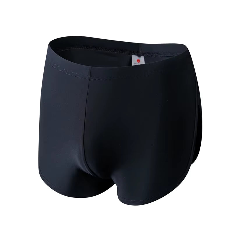 Brand Men'S Sexy Men Underwear Boxer Shorts Ice Silk Lounge Men Trunks Home Sleepwear Underpants Gay Underwear Panties