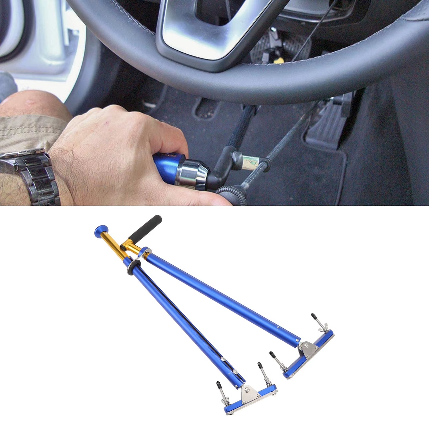 Handicap Driving Hand Control Rust Resistant Car Pedal Assist Hand Control for Automatic Vehicle