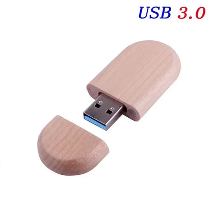 USB 3.0 High Speed LOGO Wooden Box Personal Logo Customer Pendrive 8GB 16GB 32GB 64GB USB Flash Drive Pen Drive U Disk