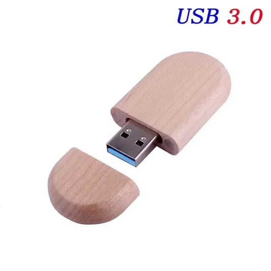 USB 3.0 High Speed LOGO Wooden Box Personal Logo Customer Pendrive 8GB 16GB 32GB 64GB USB Flash Drive Pen Drive U Disk