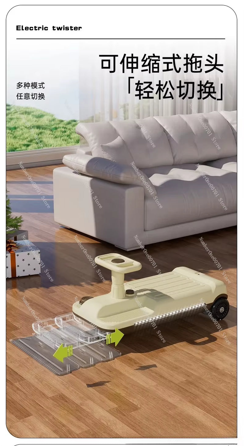 New Children'S Electric Twisting Car, Adults Can Sit, Charge, Anti-Rollover, Go-Kart, Mopping and Drifting Car