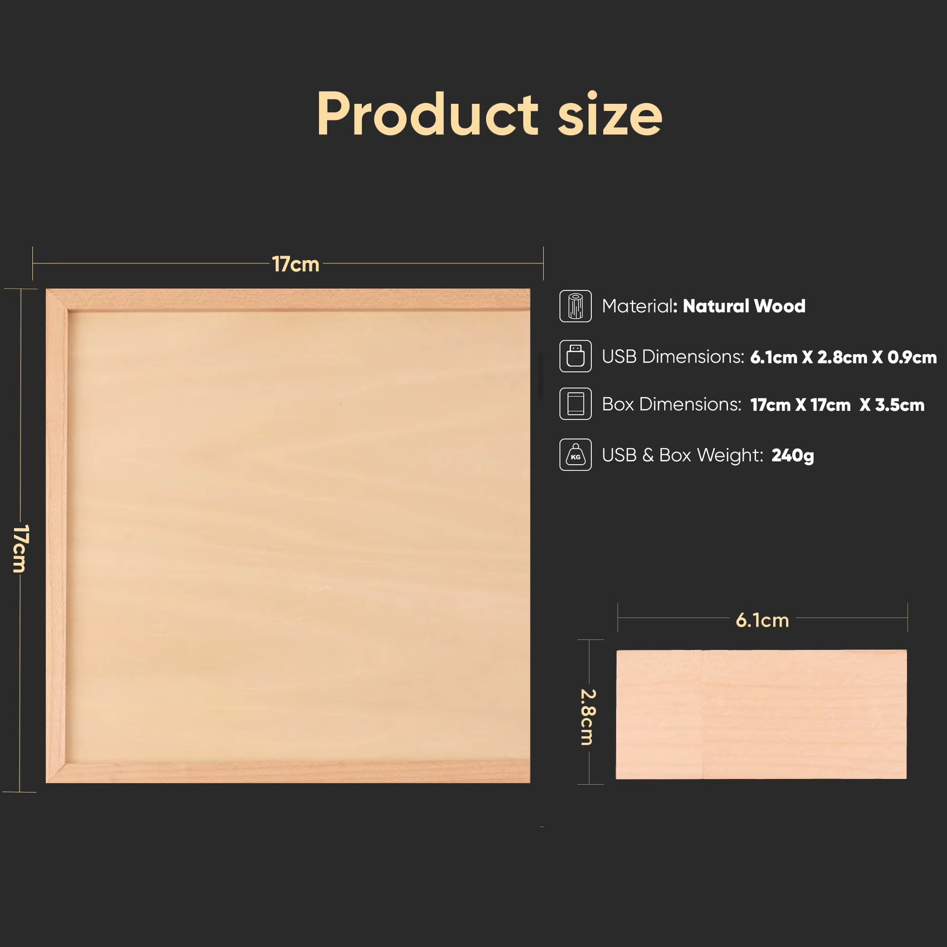 USB 2.0 Flash Drives Photography Wooden Photo Album Box Pen Drive Free Logo 16GB 32GB 64GB 128GB Creative Gift USB Stick