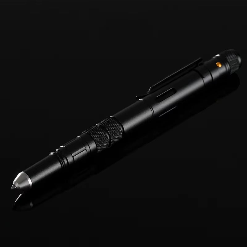 4-In-1 Portable Tactical Pen Flashlight Bottle Opener Emergency Glass Breaker Outdoor Self Defense EDC Pen Tool Gift Box