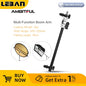 Holder Bracket AL-2 Swivel Head Reflector Disc Arm Support with Telescopic Boom Arm Top Light Sandbag for Speedlite Mini Flash