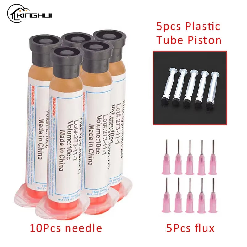 10Cc Solder PCB SMD Soldering Paste Flux Grease RMA223 RMA-223 for Chips Computer Phone LED BGA SMD PGA PCB DIY Repair Tool