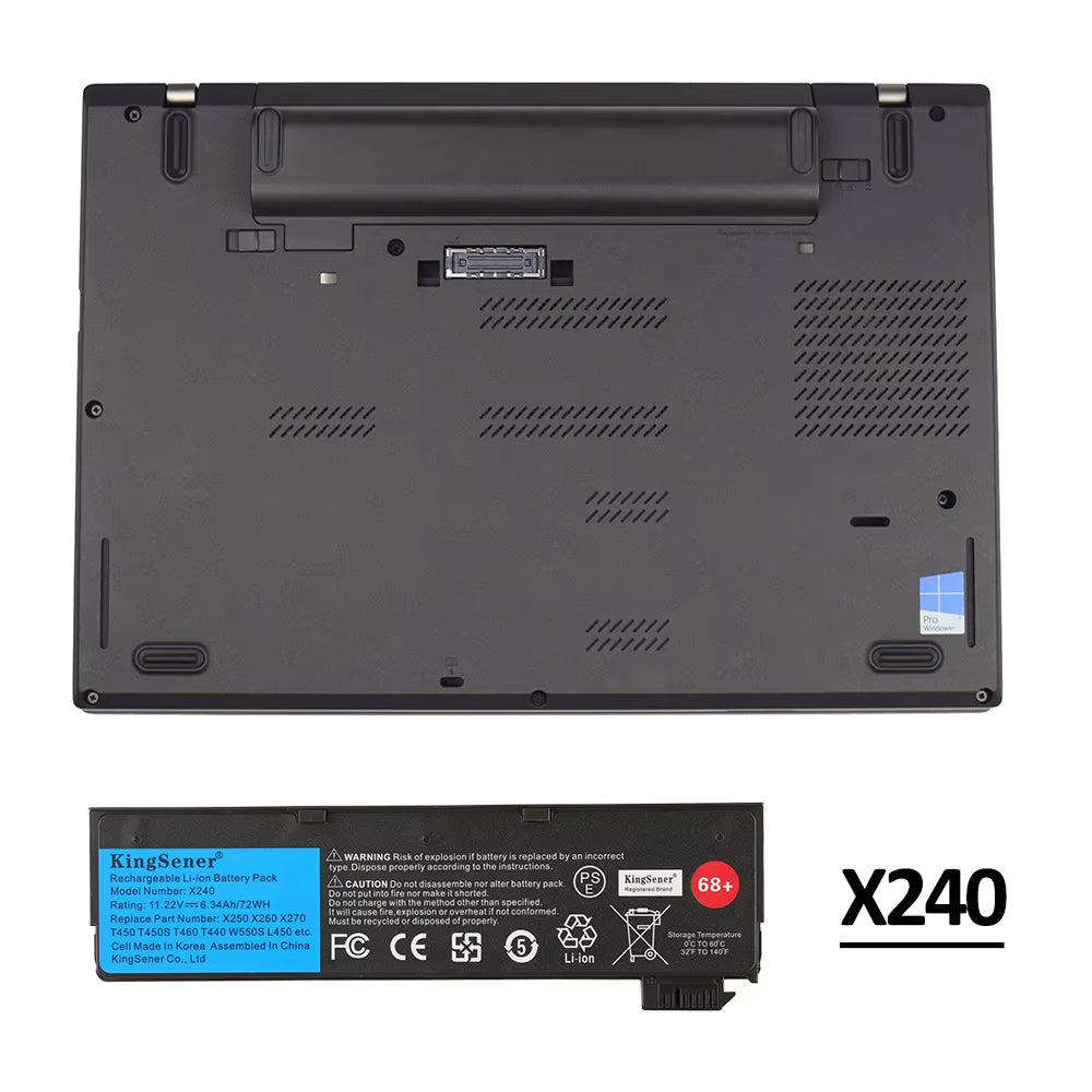 Kingsener Laptop Battery for  Thinkpad X270 X260 X240 X240S X250 T450 T470P T440S K2450 W550S 45N1136 45N1738 68+