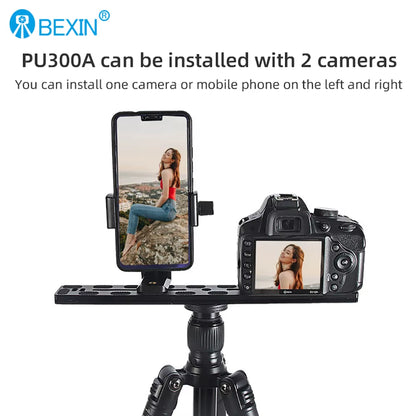Universal Aluminum Alloy Quick Release Plate Tripod Mount Adapter with 1/4 Screw for Benro Arca Swiss Ball Head and Camera