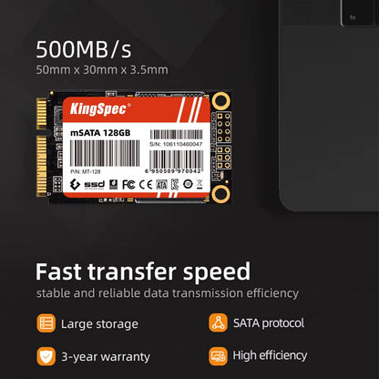 128Gb 256Gb 512Gb Msata SATA III 6GB/S SSD 1TB 2TB Mini PCIE Hard Drive Solid State Drive Disk for Dell Lenovo