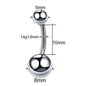 1PC Titanium Navel Piercings Belly Button Rings 14G Curved Barbell Pircing Ombligo Nombril Navel Earrings Sexy Body Jewelry
