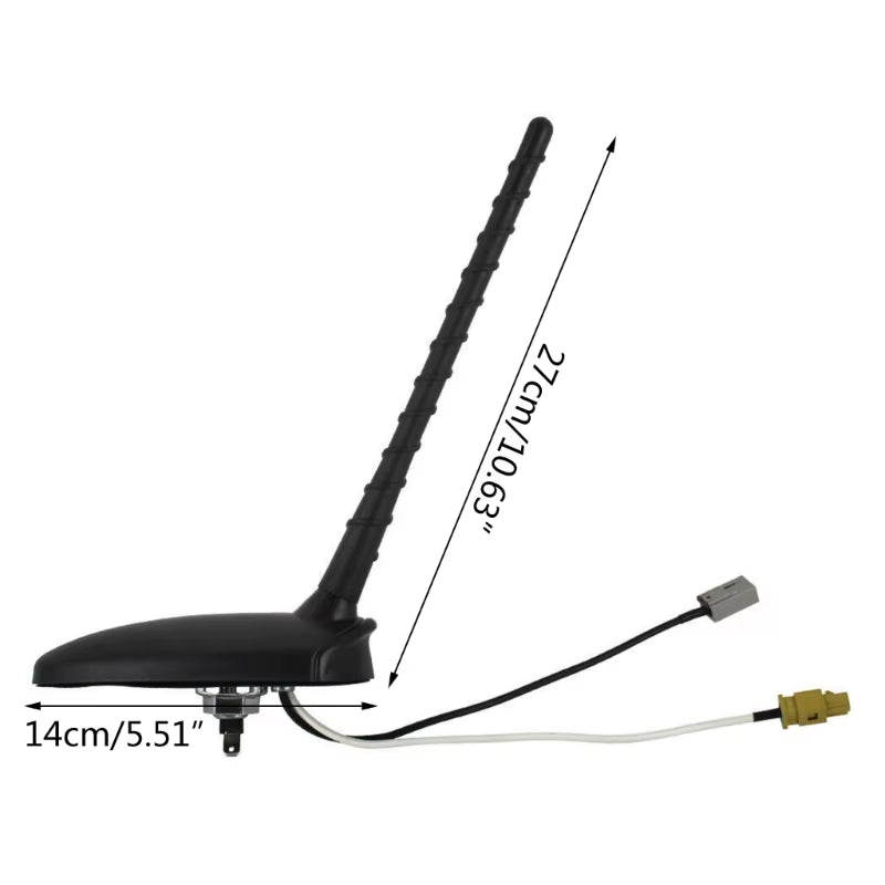 Multifunctional Vehicle Antenna with Base Signal Boosts Improve Signal Reception & Charging Convenience Simple Installs