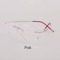 Titanium Rimless Fashion Designer Eyeglasses Optical Glasses Frame Men and Women Eyewear Lightweight Flexible Spectacle