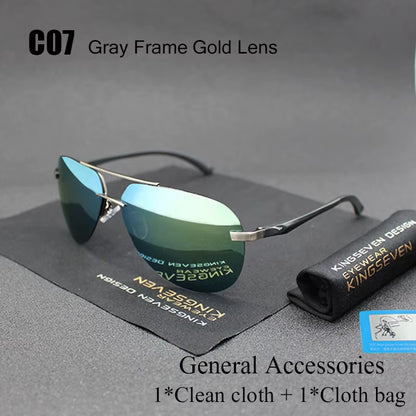 Aluminum Magnesium Polarized Sunglasses Men Driver Mirror Sun Glasses Male Fishing Female Eyewear for Men