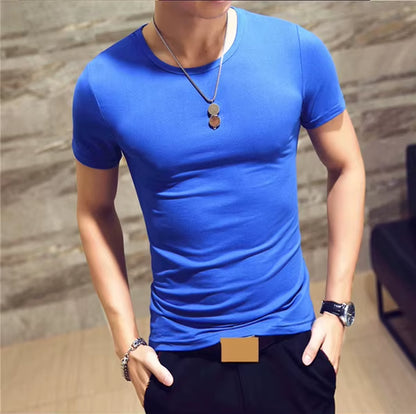 2025  Brand New Men T Shirt 10 Colors Fitness Mens T-Shirts V Neck Man T-Shirt for Male Clothing Tshirts S-5XL Tops Tees