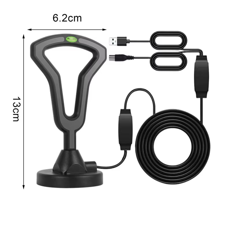 Universal Hdtv Aerial Antenna Amplifier High Gain Low Latency Signal Reception for Enhance Indoor Digital Tv, Durable
