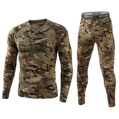 Winter Top Quality New Thermal Underwear Men Underwear Sets Compression Fleece Sweat Quick Drying Thermo Underwear Men Clothing