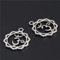 21Pcs Silver Color 7 Chakra Charms Mandala Pendant Yoga OM Buddhist Metal for Jewelry Making Supplies