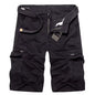 Mens Military Cargo Shorts Summer Army Green Cotton Shorts Men Loose Multi-Pocket Shorts Homme Casual Bermuda Trousers 40