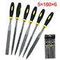 6Pcs Mini Wood Rasp Assorted Files Set Carpentry Filing Tool 5X180Mm 4X160Mm 3X140Mm