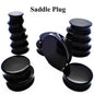 Bog-Pair Black Heart Ear Tunnel Gauge Acrylic Ear Spiral Plugs Ear Taper Stretchers Gauge Expander Saddle Ear Plugs 4-25Mm