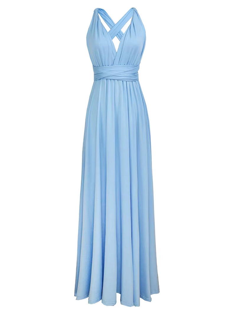 Sexy Women Boho Maxi Club Dress Red Bandage Long Dress Party Multiway Bridesmaids Convertible Infinity Robe Longue Femme