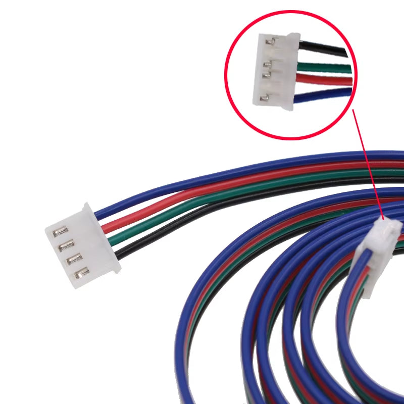 Stepper Motor 6Pin PH2.0 to 4Pin XH2.54 4 Lead Wire 1 Meter Length Extension Cord 3D Printer Parts