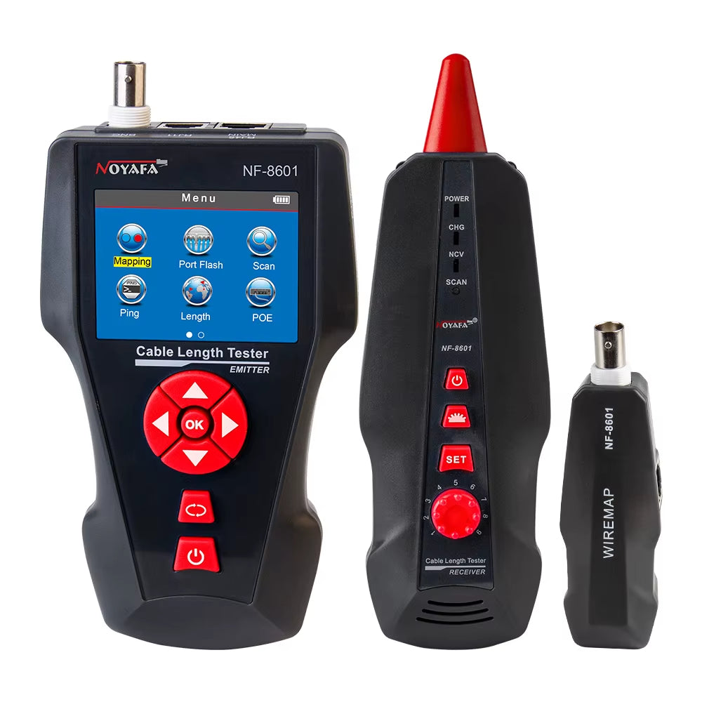 Original  NF-8601W Multifunction Network Cable Tester RJ45 RJ11 BNC POE PING Crosstalk Test Network Wire Cable Tracker
