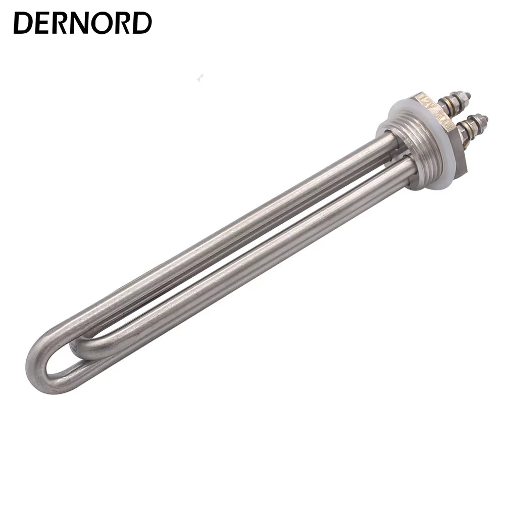 DN25 Immersion Tubular Electric Heater 12V 24V 36V 48V 300W 600W 900W 1200W 1500W 304SS Solar DC 1 Inch Water Heating Element