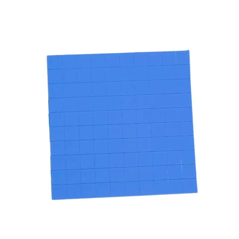 100 Pcs Blue 10Mm*10Mm GPU CPU Heatsink Cooling Conductivity 6.0 W Silicone Pad Processor Accessories Thermal Pad