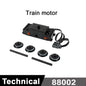 MOC Train Motor Kit Servo,Battery Box, IR Remote, LED Lights Power Functions Parts for Smart Technical Building Blocks Creations