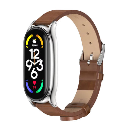 Strap for Mi Band 10 9 8 7 6 5 4 3 Bracelet Silicone Wristband for Xiaomi Mi Band 8 Metal Strap for Mi Band 7 Watchband Leather