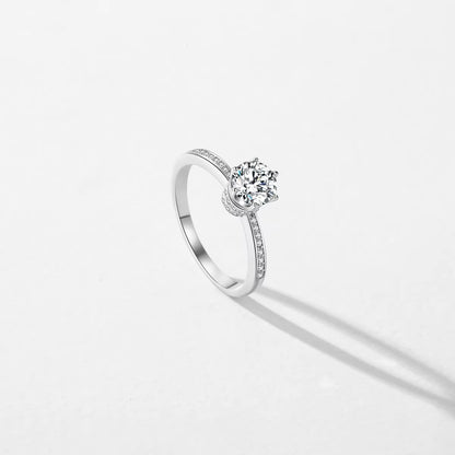 2024 NEW Design Fashion Jewelry Luxury Women Engagement Ring 925 Sterling Silver 5A Zircon Wedding Crown Rings