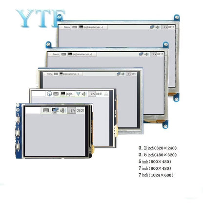2.4/2.8/3.2/3.5/5/7/10.1 Inch Touch LCD Display Module Support for Raspberry Pi 3B+ 4 B