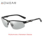 Photochromic Sunglasses Men Polarized Day Night Driving Glasses High Quality Aluminium Rimless Chameleon Eyewear Gafas