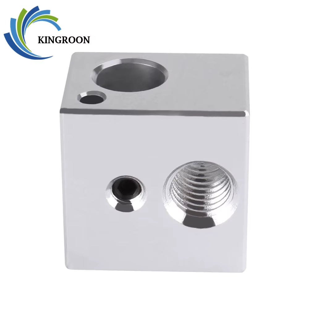 5PCS V5 Heated Block 16*16Mm*12Mm KP3S Hot End Heat Blocks for V5 J-Head Extruder Aluminum Hotend 3D Printers Parts
