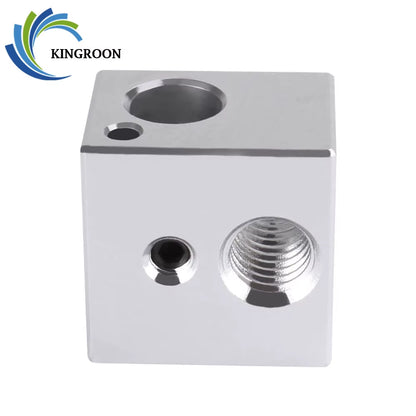 5PCS V5 Heated Block 16*16Mm*12Mm KP3S Hot End Heat Blocks for V5 J-Head Extruder Aluminum Hotend 3D Printers Parts