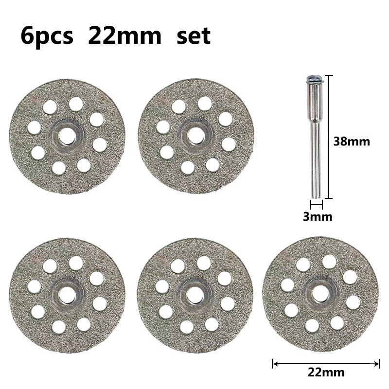 Mini Cutting Disc for Rotary Accessories Diamond Grinding Wheel Rotary Tool Circular Saw Blade Abrasive Diamond Disc