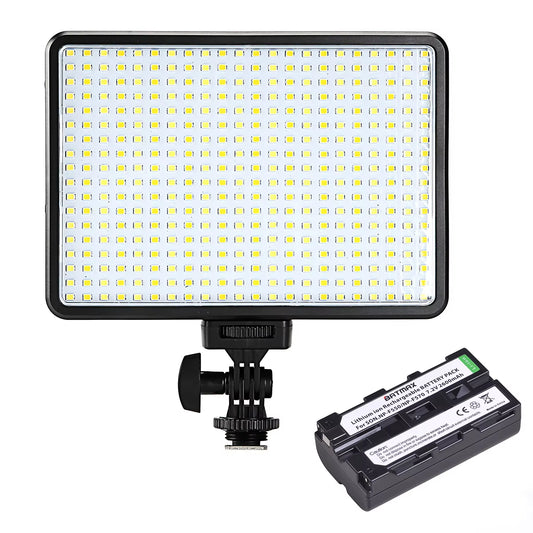 396 LED Bulbs Lighting Bi-Color & Dimmable Slim DSLR Video LED Light + F550 Battery+Charger for Canon Nikon Camera DV Camcorder
