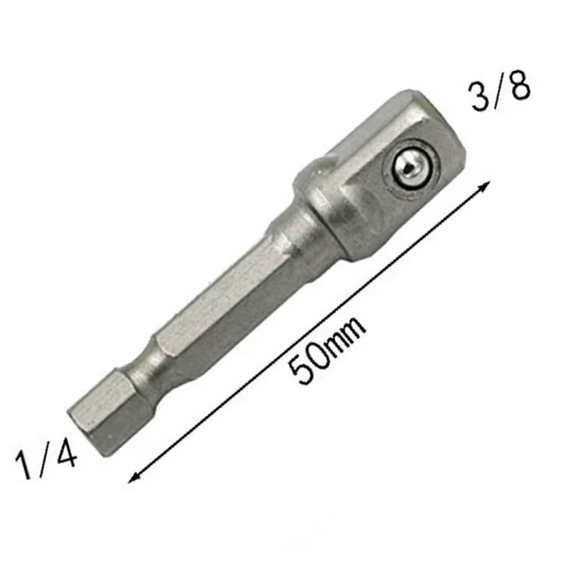 Chrome Vanadium Steel Socket Adapter Set Hex Shank 1/4" 3/8" 1/2" Extension Drill Bits Bar Set Power Tools TF003