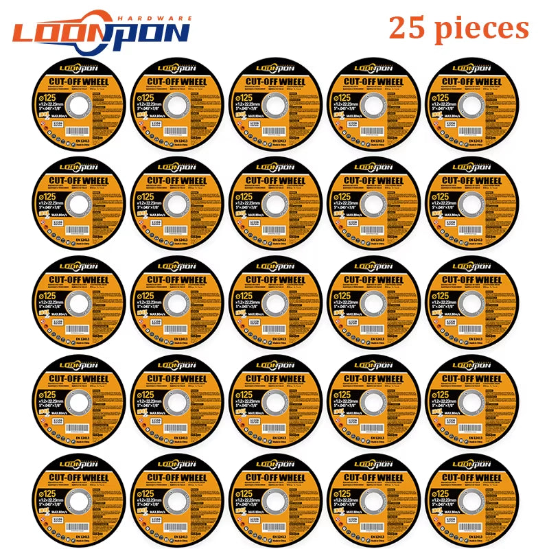 125Mm Cutting Disc Metal Cut off Wheel Angle Grinder Disc Slice Fiber Reinforced Grinding Blade Cutter for Metal Iron 5-50Pcs