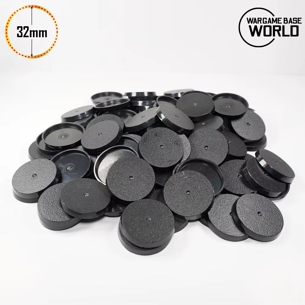 Plastic 32Mm round Bases for Warhammer Miniatures and Boardgame