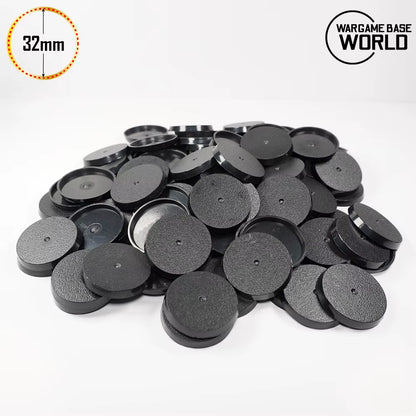 Plastic 32Mm round Bases for Warhammer Miniatures and Boardgame